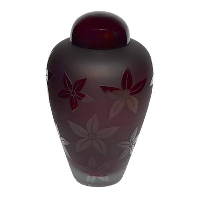 Burning Star Glass Urn