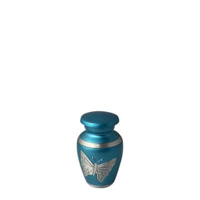 Butterfly Blue Keepsake Cremation Urn
