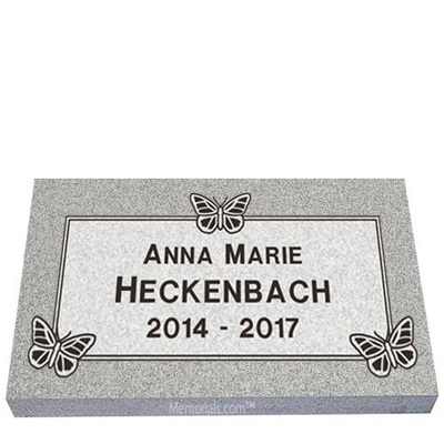 Butterfly Child Granite Grave Marker