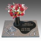 Butterfly Children Bronze Grave Marker