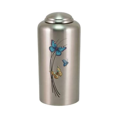 Butterfly Pewter Cremation Urn