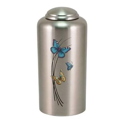 Butterfly Pewter Cremation Urn