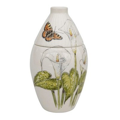 Calla Lily Ceramic Cremation Urn