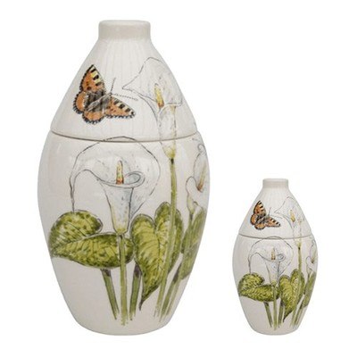 Calla Lily Ceramic Cremation Urns 