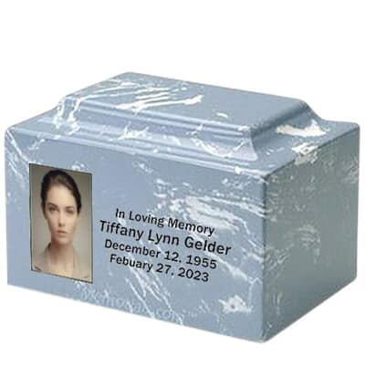 Calming Marble Photo Urn