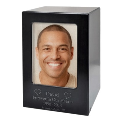 Cambridge Wood Photo Cremation Urn