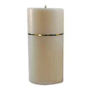 Gold Band Large Candle Urn