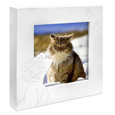 Cat Small Photo Frame Cremation Urn