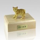 Manx Red Taby Cat Cremation Urns