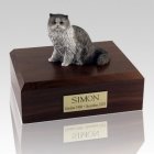 Persian Grey and White Cat Cremation Urns
