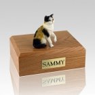 Calico Sitting Cat Cremation Urns