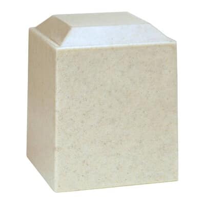 Cathedral White Cultured Cremation Urn