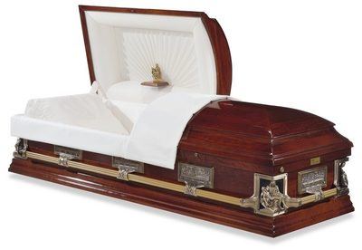 Cathedral Wood Casket