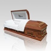 Dark Cedar Wood Casket