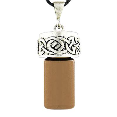 Celtic Knot Brown Cremation Necklace