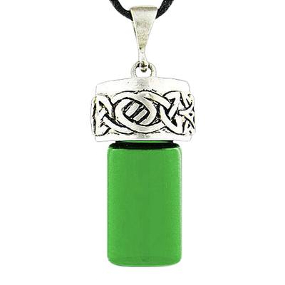 Celtic Knot Green Cremation Necklace