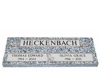 Cemetery Companion Granite Headstone 40 x 14