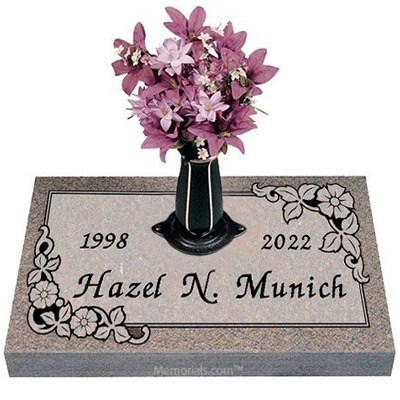 Cherished Granite Grave Marker 26 x 14