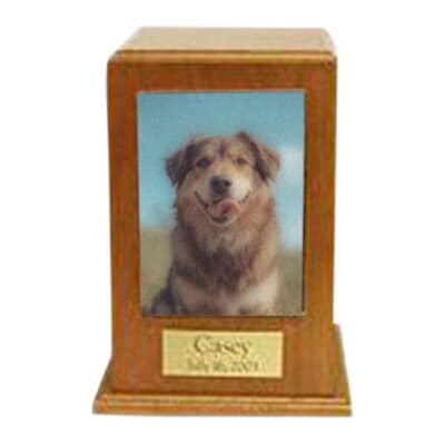 Cherry Tower Photo Pet Cremation Urn II