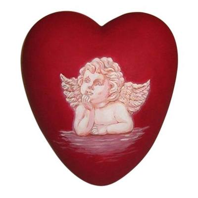 Cherub Heart Ceramic Urns