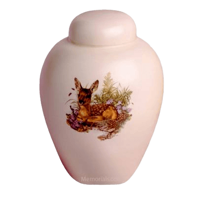 Children Fawn Meadow Cremation Urn