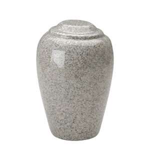 Grecian Mist Gray Granite Cremation Urn