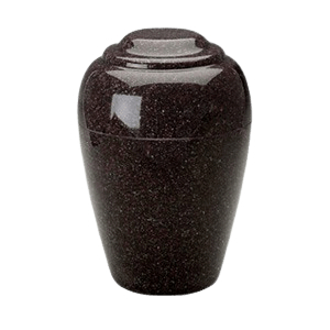 Grecian Vintage Red Granite Cremation Urn