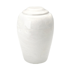 Grecian White Infant Cremation Urn