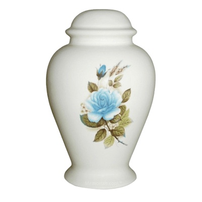 Blue Rose Child Cremation Urn