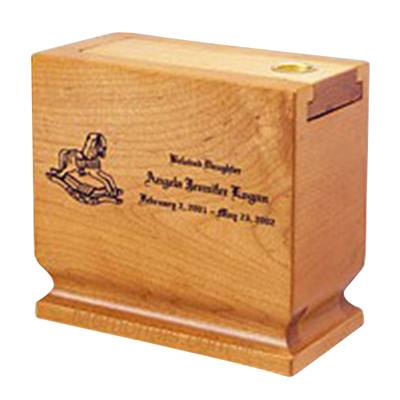 Child Wood Scattering Cremation Urn II