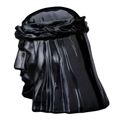 Christ Black Cremation Urn