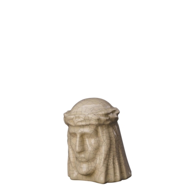 Christ Crackled Mini Urn