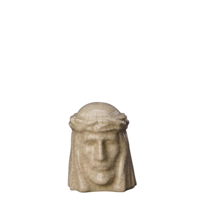 Christ Crackled Mini Urn