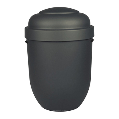Chrome Gray Biodegradable Cremation Urn