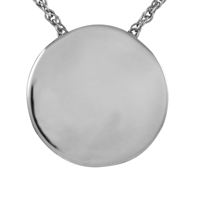 Circle Round Cremation Pendant