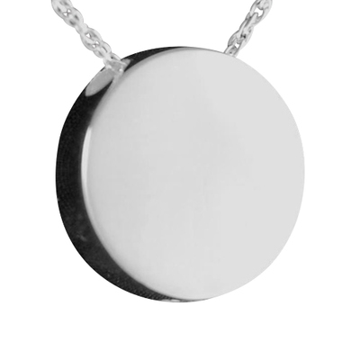 Circle Round Cremation Pendant