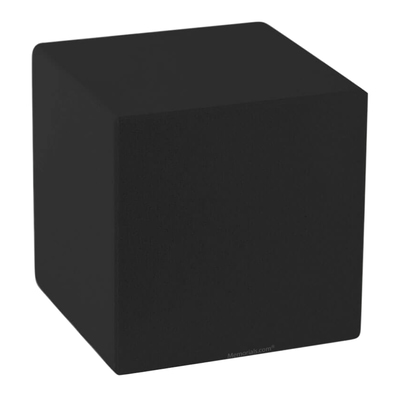 Classic Black Cube Cremation Urn