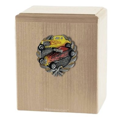 Classic Car Maple Cremation Urn