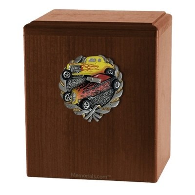 Classic Car Walnut Cremation Urn