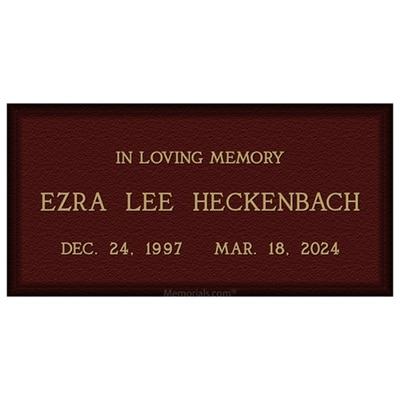 Classic Modern Bronze Plaque