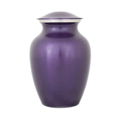 Classic Purple Medium Memorial Pet Urn