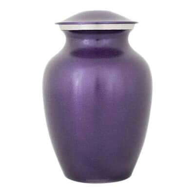 Classic Purple Medium Memorial Pet Urn