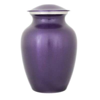 Classic Purple Memorial Pet Urn