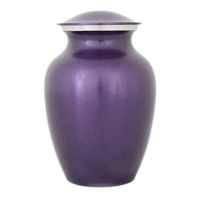 Classic Purple Memorial Pet Urn