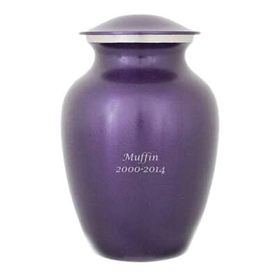 Classic Purple Memorial Pet Urns
