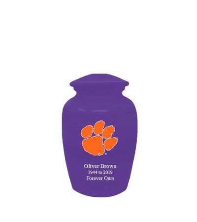 Clemson University Purple Keepsake Urn