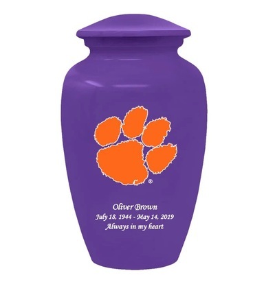 Clemson University Purple Cremation Urn  