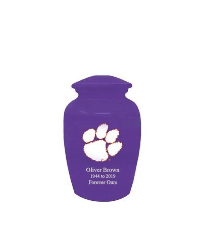 Clemson University Tigers Purple Keepsake Urn