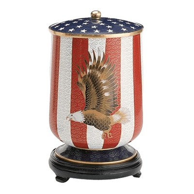 Patriot Large Cloisonne Urn