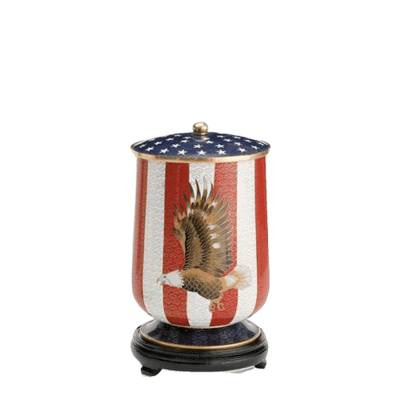 Patriot Medium Cloisonne Urn